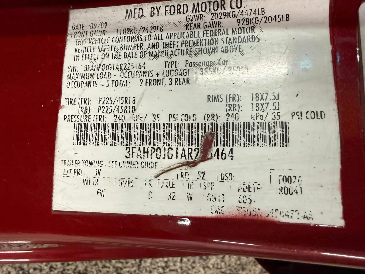 2010 Ford Fusion 4dr Sdn SEL FWD